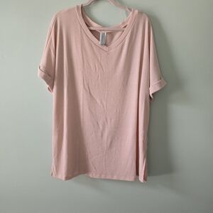 Honeyme Soft Pink Short Sleeve Tee